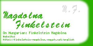 magdolna finkelstein business card